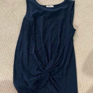 Navy loft outlet faux knot tank.  Xs